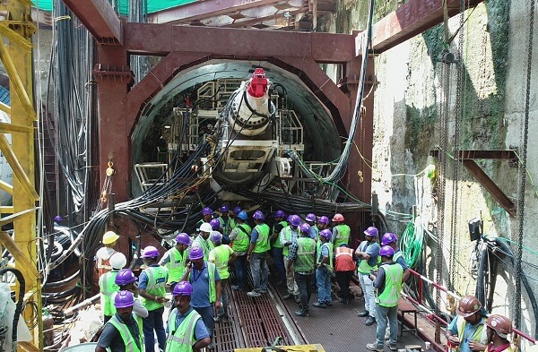 Chennai Metro TBM Breakthrough