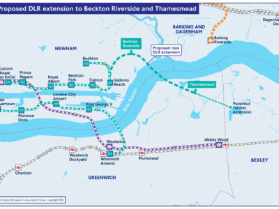 Docklands Light Railway Route Map