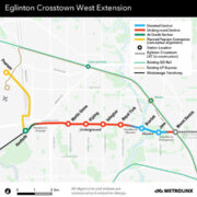 Eglinton Crosstown West Extension Route Map