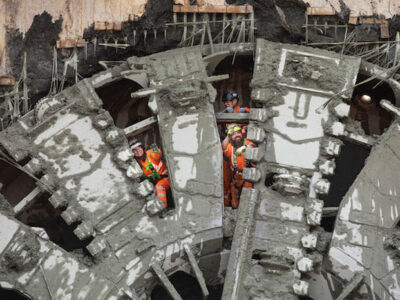 HS2 Tunnel TBM Breakthrough