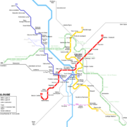 Toulouse Metro Lines Map