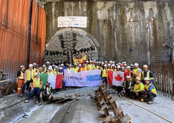 Broadway Subway TBM Breakthrough