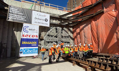 Eglinton Crosstown West Extension Project TBM Breakthrough