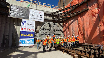 Eglinton Crosstown West Extension Project TBM Breakthrough