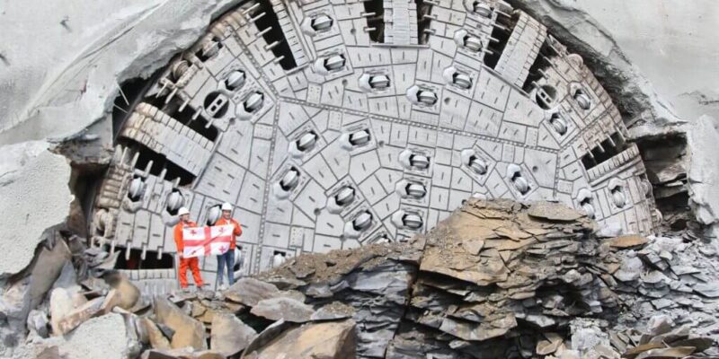 Kvesheti-Kobi Highway Tunnel Breakthrough