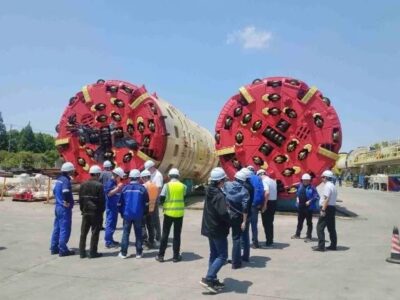 Lesotho Water Project - TBMs were inspected