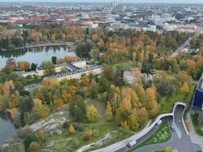 Harbour tunnel route in Helsinki