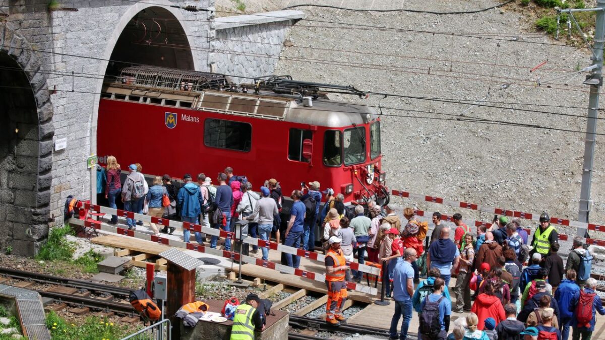 Albula Railway Tunnel - Inauguration of the project