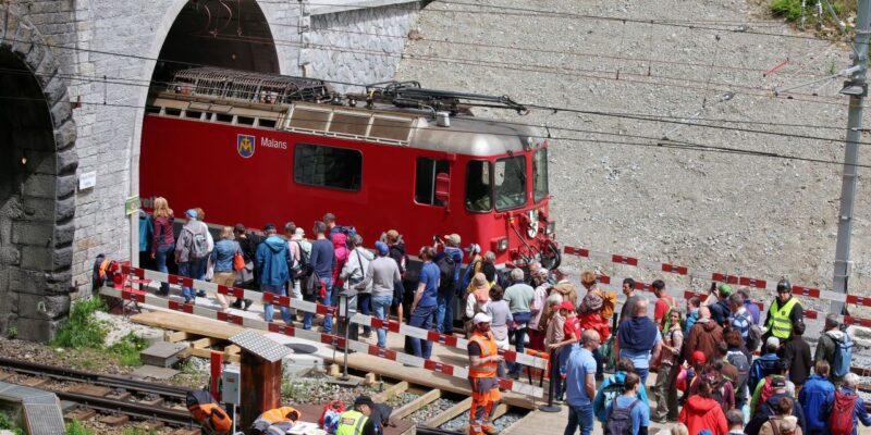 Albula Railway Tunnel - Inauguration of the project