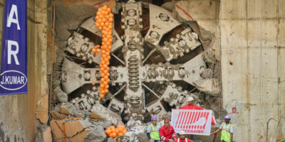 Delhi Metro Phase IV Silver Line breakthrough