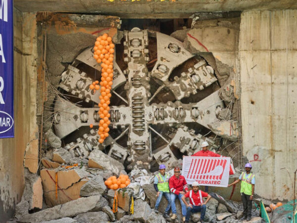 Delhi Metro Phase IV Silver Line breakthrough