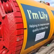 Giant tunnel boring machine Knutsford