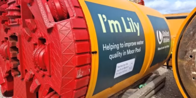 Giant tunnel boring machine Knutsford