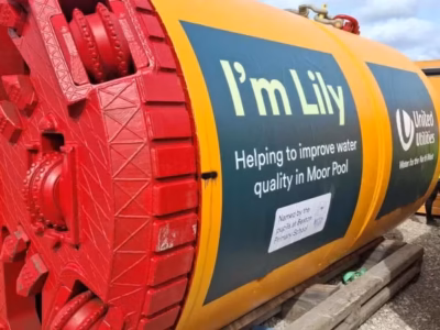 Giant tunnel boring machine Knutsford
