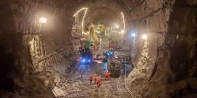 Mont Cenis Base Tunnel excavation