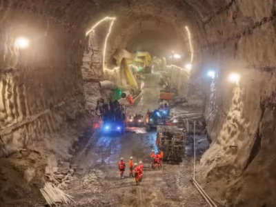 Mont Cenis Base Tunnel excavation