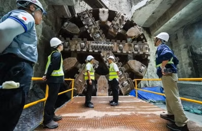 Metro Manila Subway TBM breakthrough