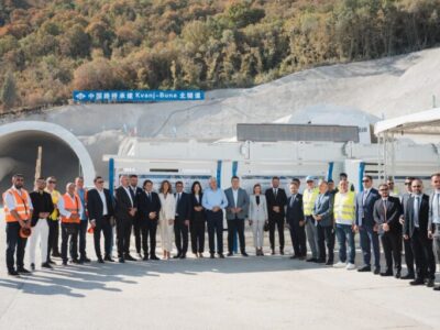 Kvanj Tunnel breakthrough