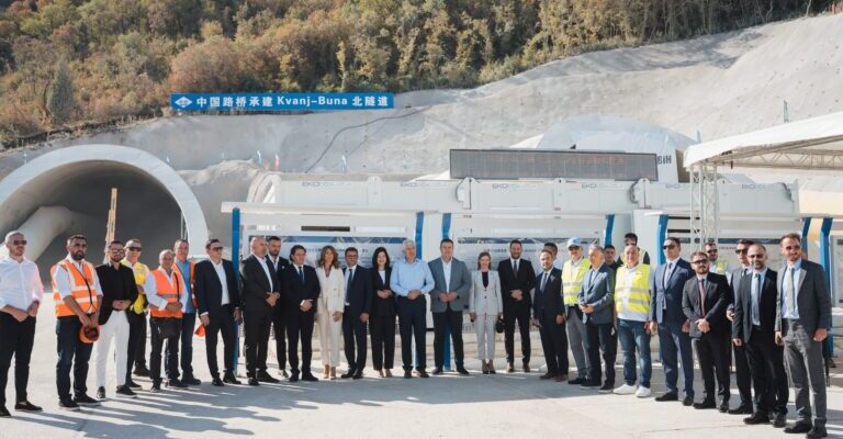 Kvanj Tunnel breakthrough