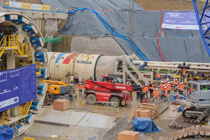 Kinga TBM Poland evacuation tunnel