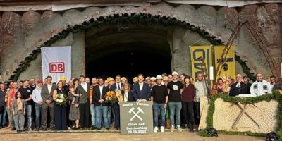 Breakthrough for new Cornberg rail tunnel