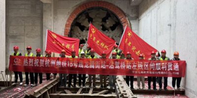 TBM completes challenging Hangzhou Metro Line 15 drive